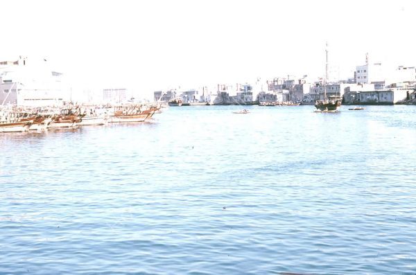View up Dubai Creek coming from Sea Entrance